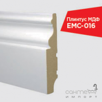 Плінтус МДФ дизайнерський EMC ЕМС-016 16мм/60мм
