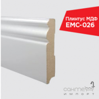 Плинтус МДФ дизайнерский EMC ЕМС-026 19мм/60мм