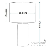 Настільна лампа Elstead Lighting Reno QN-RENO-SMOKE-AB