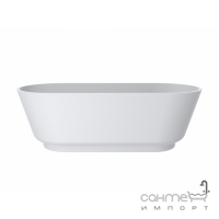 Окремостояча ванна з литого мармуру Miraggio SIENA 180x80 біла глянсова