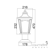 Уличный столбик Elstead Lighting Bedford QZ-BEDFORD3-M