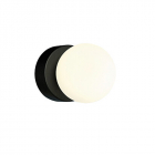 Настенный светильник для ванной комнаты Nowodvorski Brazos 6948 черный/белое стекло