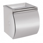 Тримач для туалетного паперу з кришкою та попільничкою Lidz LIDZCRM1210406 хром
