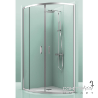Напівкругла душова кабіна Devit Eco ECO6090 хром/прозоре скло