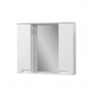 Подвесной зеркальный шкафчик ПИК Simple White 80 c LED-подсветкой ДЗ 04 80 белый