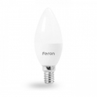 Лампочка светодиодная матовая Feron 25677 LB-737 C37 230V 6W 500Lm E14 2700K