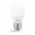 Лампочка світлодіодна матова Feron 25675 LB-745 G45 230V 6W 520Lm E27 4000K