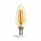 Лампочка светодиодная прозрачная Feron 01519 LB-158 C37 230V 6W 600Lm E14 2200K