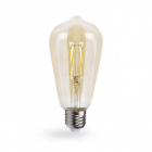 Лампочка светодиодная прозрачная Feron 25857 LB-764 ST64 230V 4W 470Lm E27 2700K