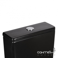 Безободковый унитаз-компакт с сидением дюропласт softclose Q-tap Robin QT13222141ARMB матовый черный