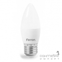 Лампочка світлодіодна матова Feron 25807 LB-197 C37 230V 7W 700Lm E27 2700K