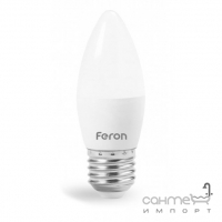 Лампочка світлодіодна матова Feron 25680 LB-737 C37 230V 6W 520Lm E27 4000K