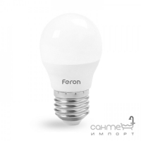 Лампочка світлодіодна матова Feron 25674 LB-745 G45 230V 6W 500Lm E27 2700K