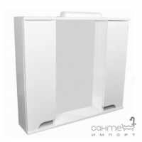Зеркальный шкафчик с подсветкой ПИК Simple White 80 ДЗ 20 80 белая