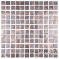 Мозаика 31,7x31,7 АкваМо Metallic Bronze