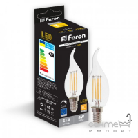 Лампочка светодиодная диммируемая Feron 25653 LB-69 CF37 230V 4W 400Lm E14 2700K