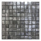 Мозаика 31,7x31,7 АкваМо Metallic Titanium