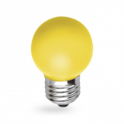 Лампочка світлодіодна матова Feron 25597 LB-37 G45 230V 1W E27 6400K жовтий