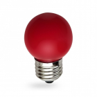 Лампочка світлодіодна матова Feron 25116 LB-37 G45 230V 1W E27 6400K червоний