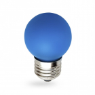 Лампочка світлодіодна матова Feron 25118 LB-37 G45 230V 1W E27 6400K синій