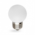 Лампочка светодиодная матовая Feron 25115 LB-37 G45 230V 1W E27 6400K белый