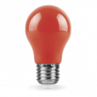 Лампочка світлодіодна матова Feron 25924 LB-375 A50 230V 3W E27 6400K червоний