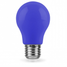 Лампочка світлодіодна матова Feron 25923 LB-375 A50 230V 3W E27 6400K синій