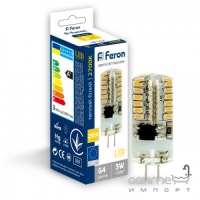 Лампа світлодіодна капсульна Feron 25743 LB-522 230V 3W G4 2700K 240lm