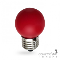 Лампочка светодиодная матовая Feron 25116 LB-37 G45 230V 1W E27 6400K красный