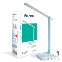 Настольный светильник Feron DE1725 24230 голубой LED 6400K