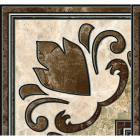 Плитка напольная Интеркерама Emperador декор коричневый ДН 66 031