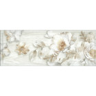 Настінна плитка Інтеркерама Blanco декор сірий Д 181 071 (квіти)