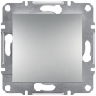 Кнопка одинарная без рамки Schneider Electric Asfora алюминий/сталь/бронза/антрацит