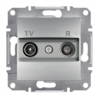 Розетка TV/R без рамки прохідна Schneider Electric Asfora алюміній/сталь/бронза/антрацит (8 дБ)