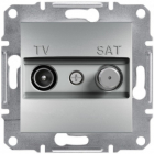 Розетка TV/SAT без рамки индивидуальная Schneider Electric Asfora алюминий/сталь/бронза/антрацит (1 дБ)