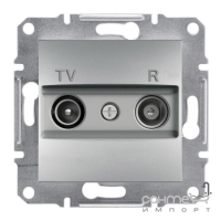 Розетка TV/R без рамки проходная Schneider Electric Asfora алюминий/сталь/бронза/антрацит (8 дБ)