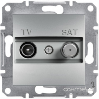 Розетка TV/SAT без рамки концевая Schneider Electric Asfora алюминий/сталь/бронза/антрацит (1 дБ)