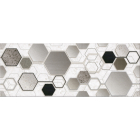 Настінна плитка Інтеркерама Techno декор сіра Д 167 071 (гексагони)