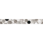 Настінна плитка Інтеркерама Techno бордюр вертикальний сірий БВ 167 071 (гексагони)