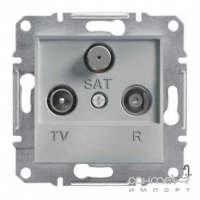 Розетка TV/R/SAT без рамки кінцева Schneider Electric Asfora алюміній/сталь/бронза/антрацит (1 дБ)