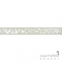 Плитка настенная Интеркерама Toscana бордюр вретикальный серый БВ 193 071 (растения)