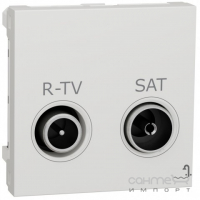 ТВ розетка R-TV/SAT Schneider Electric Unica New NU345418 белый