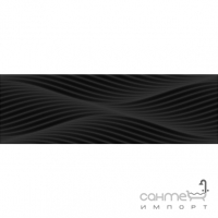 Настінна плитка Інтеркерама Black and White чорна 2580 201 082/P