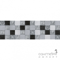 Настінна плитка Інтеркерама Palisandro декор сірий Д 190071
