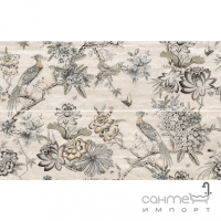 Плитка настінна Інтеркерама Rome панно бежеве П 198021 (квіти, птахи)