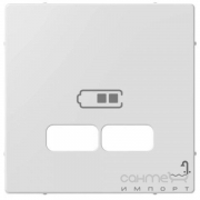 Лицевая панель для USB розетки Schneider Electric Merten System M белый лотос/алюминий/антрацит/бежевый