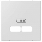 Лицьова панель для розетки USB Schneider Electric Merten System M білий лотос/алюміній/антрацит/бежевий