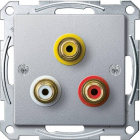 Механізм аудіо/відеорозетки RCA Schneider Electric Merten System M кольори в асортименті