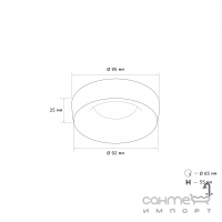 Точечный светильник MJ-Light PRD 3557R-1 WH + PRD 3557-2 BK черно-белый