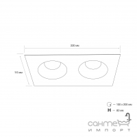 Точечный светильник MJ-Light M045S-2 WH белый